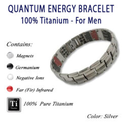 Brazalete Para Hombre de Energía Cuántica - 100% Titanio Puro