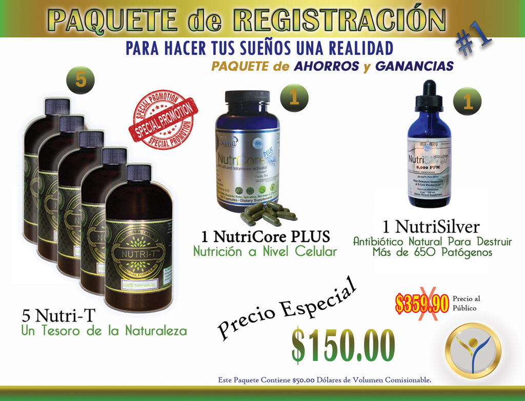 Paquete de Registración $150.00